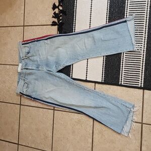 MOTHER the insider crop step fray jeans size 30